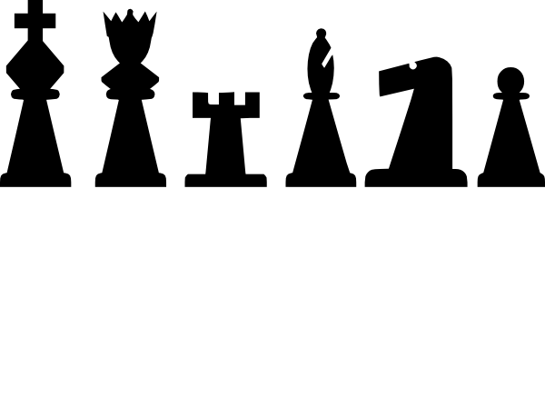 free vector Black Chess Pieces Set clip art