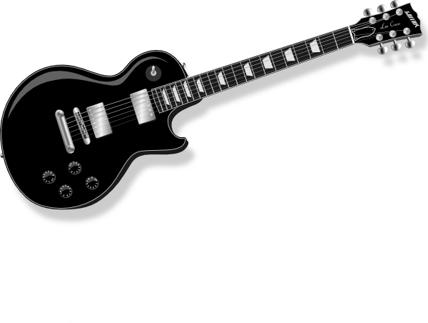 free vector Black Guitar clip art