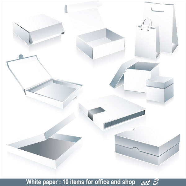 free vector Blank box packaging vector