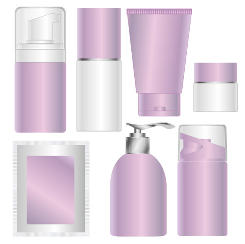 free vector Blank skin care products cosmetics packaging vector