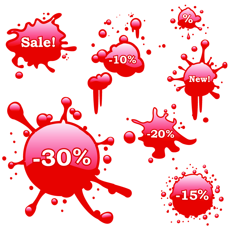 free vector Bleeding discount icon vector