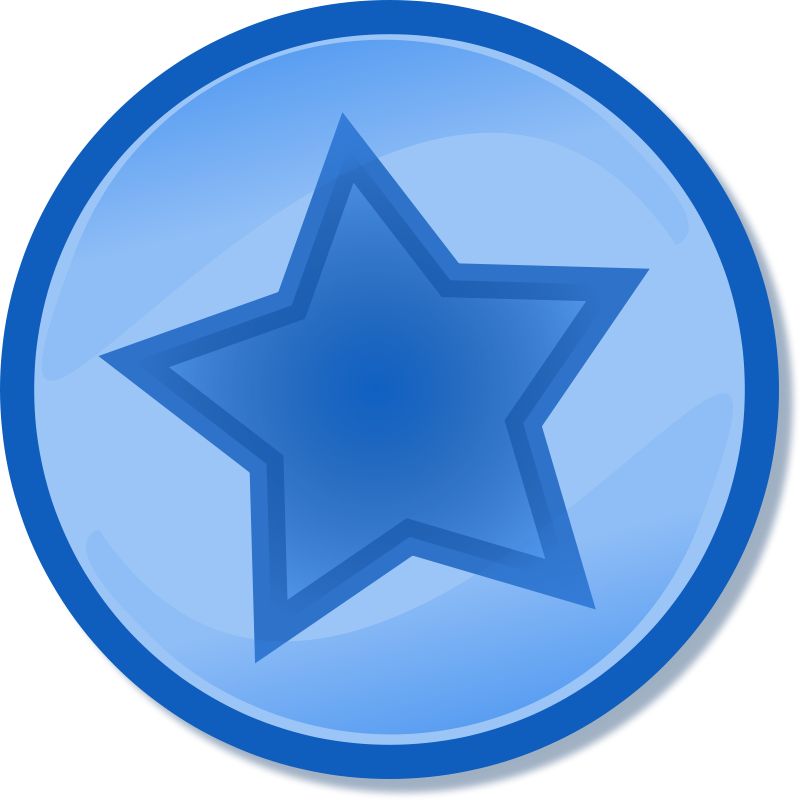 free vector Blue circled star