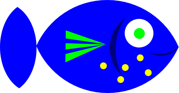 free vector Blue Fish clip art