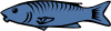 free vector Blue Fish clip art