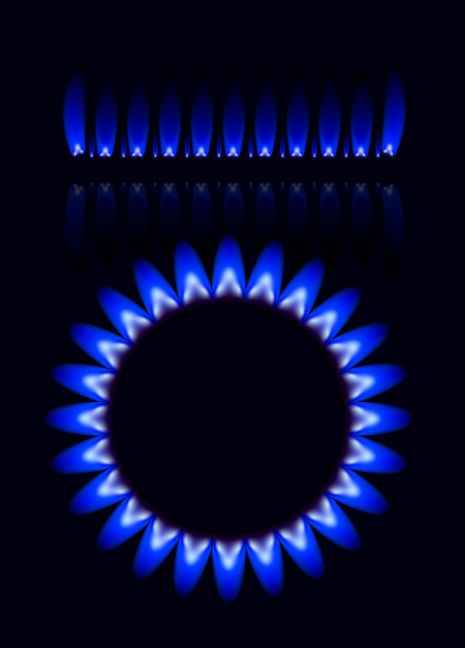 free vector Blue flame vector