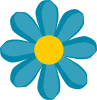 free vector Blue Flower clip art