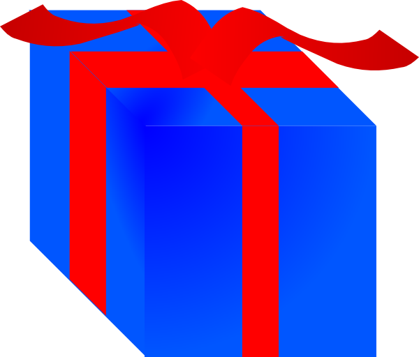 blue gift box png