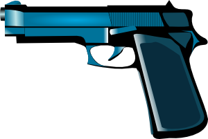 free vector Blue Gun clip art