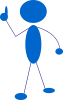 free vector Blue Man clip art