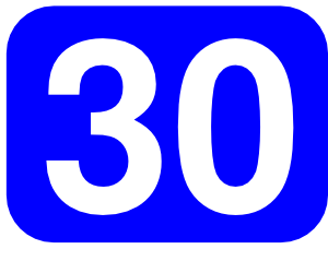 number 30 clipart
