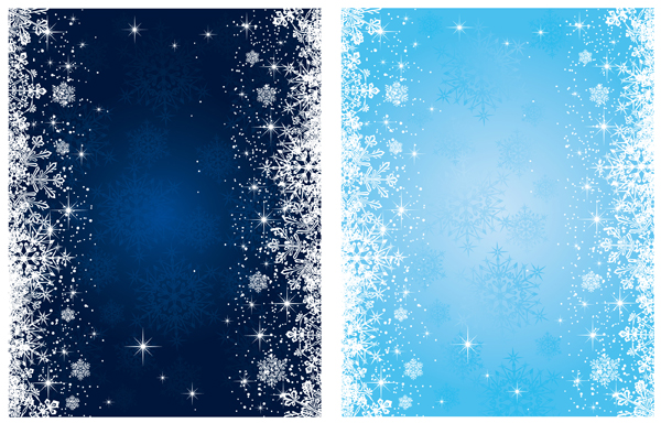 Blue Snowflakes Background