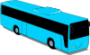 free vector Blue Travel Bus clip art