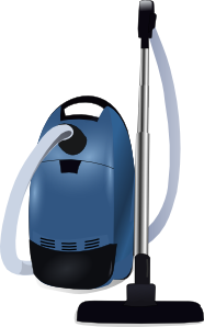 free vector Blue Vacuum Cleaner clip art