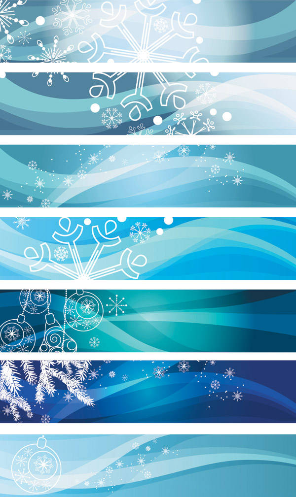 free vector Blue vector christmas background