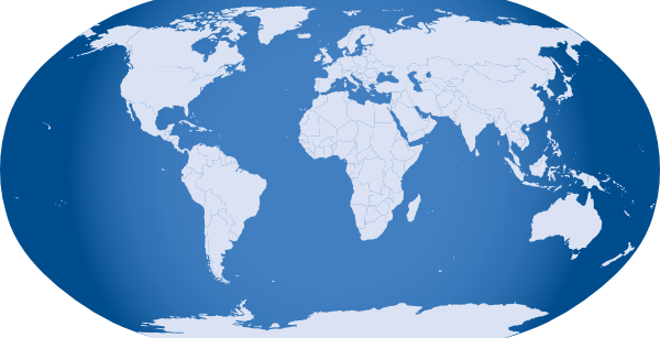 free vector Blue World Map clip art