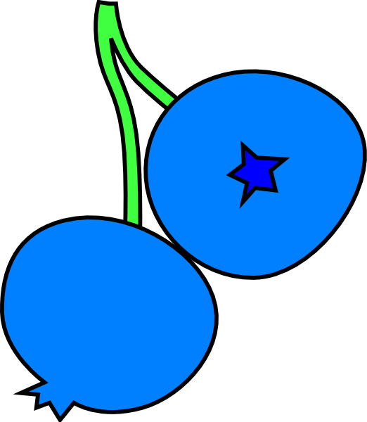 free vector Blueberries clip art