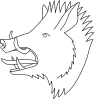 free vector Boars Head clip art