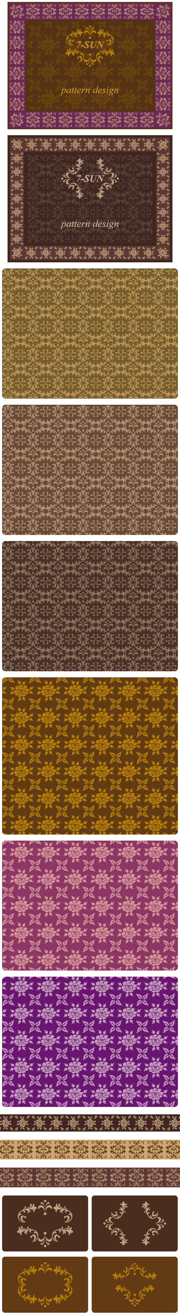 free vector Border tile pattern background vector case