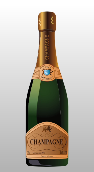 Download Bottle Of Champagne clip art (115531) Free SVG Download ...