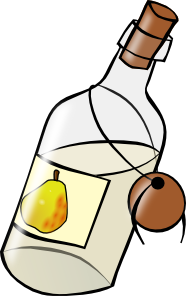 free vector Bottle With Moonshine clip art