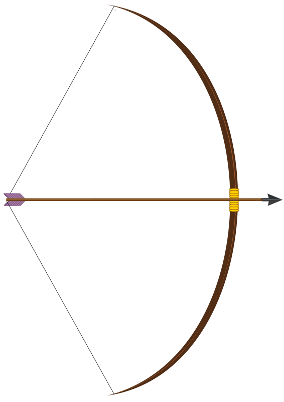 free vector Bow with arrow