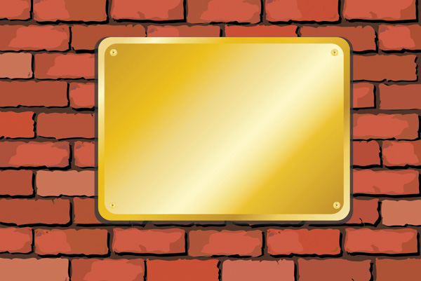 free vector Brick and frame vector