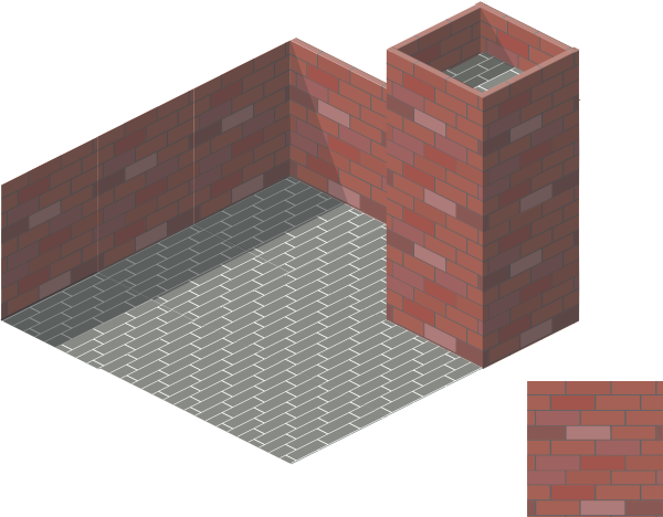free vector Brick Tile Isometric clip art