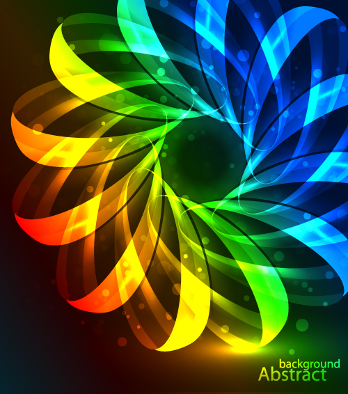 free vector Bright beautiful background of 01 vector