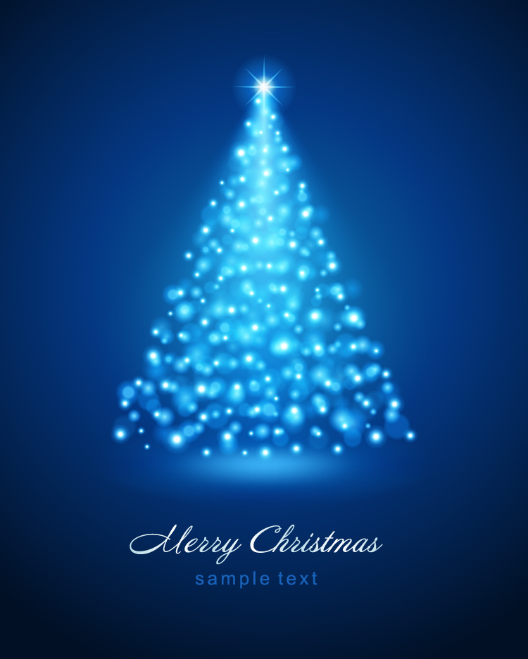 free vector Bright christmas background 01 vector