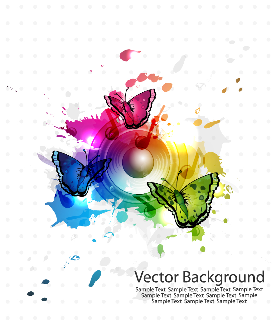 free vector Brilliant color pattern vector