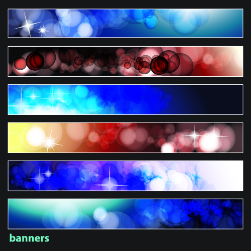 free vector Brilliant dynamic banners 08 vector