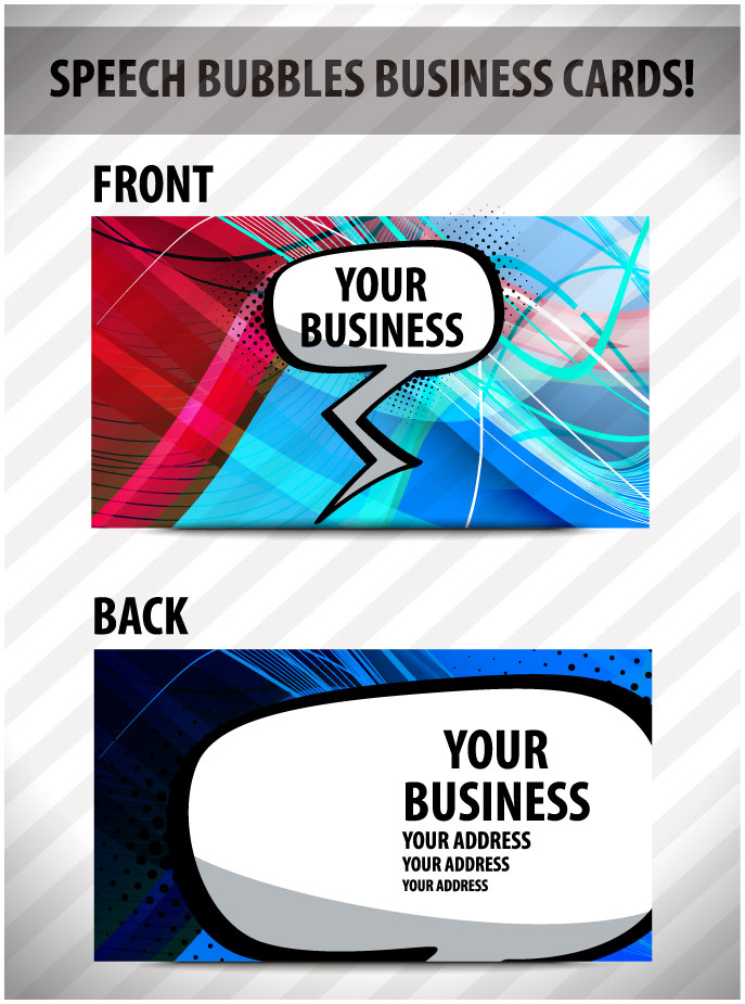 free vector Brilliant dynamic business card template 03 vector