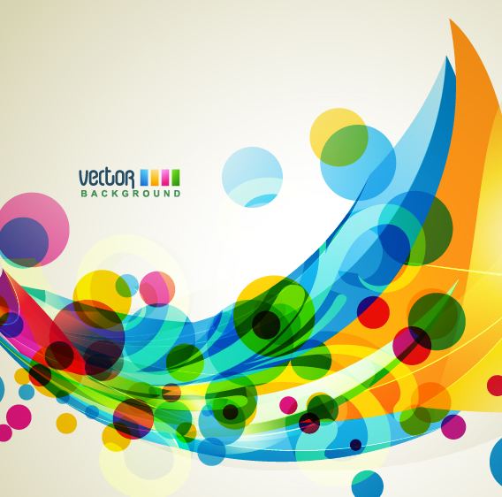free vector Brilliant dynamic design background template vector 2