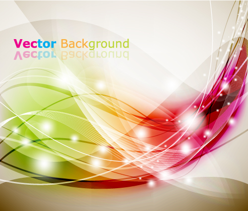 free vector Brilliant dynamic effects background vector