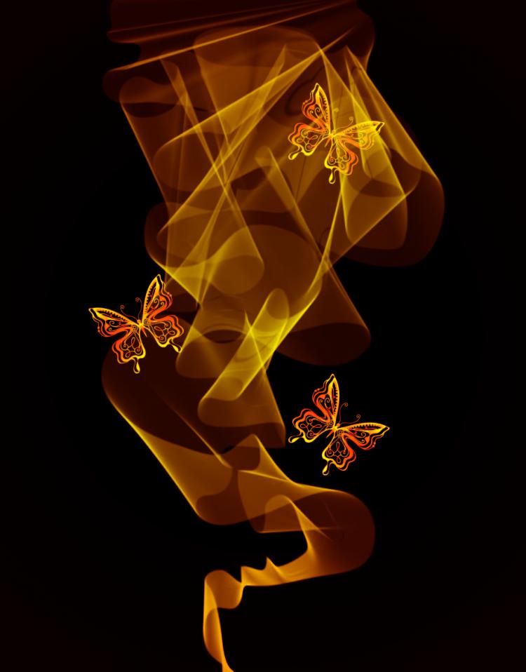 free vector Brilliant neon butterfly 01 vector