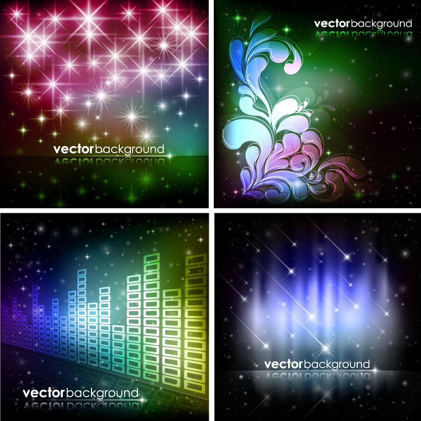 free vector Brilliant starlight background 06 vector