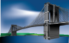 free vector Brooklyn Bridge clip art