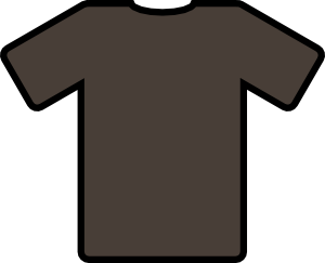 free vector Brown T Shirt clip art