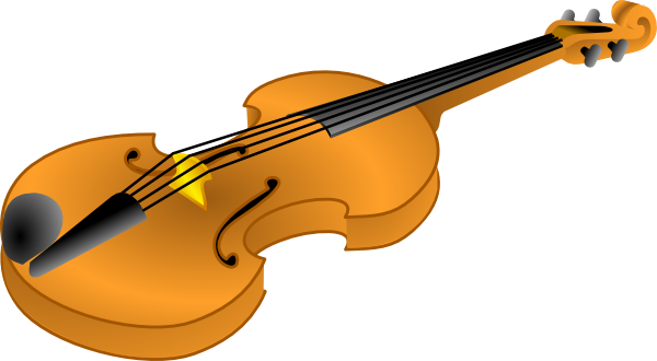 free vector Brown Violin clip art