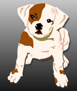 free vector Bulldog Puppy clip art
