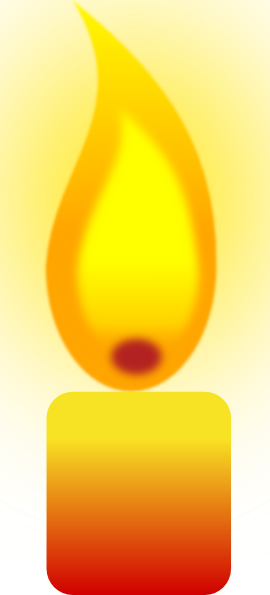 free vector Burning Candle clip art