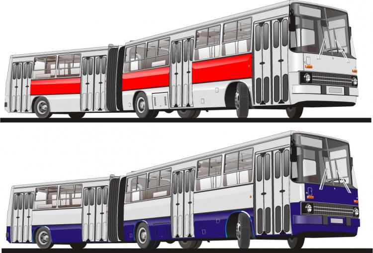 free vector Buses vector