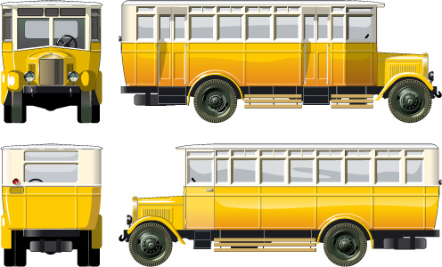 free vector Buses vector