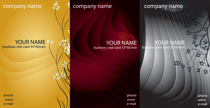 free vector Business card template vector
