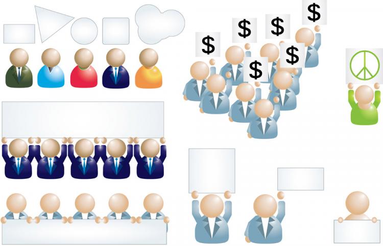 free vector Business people icon 01 vector