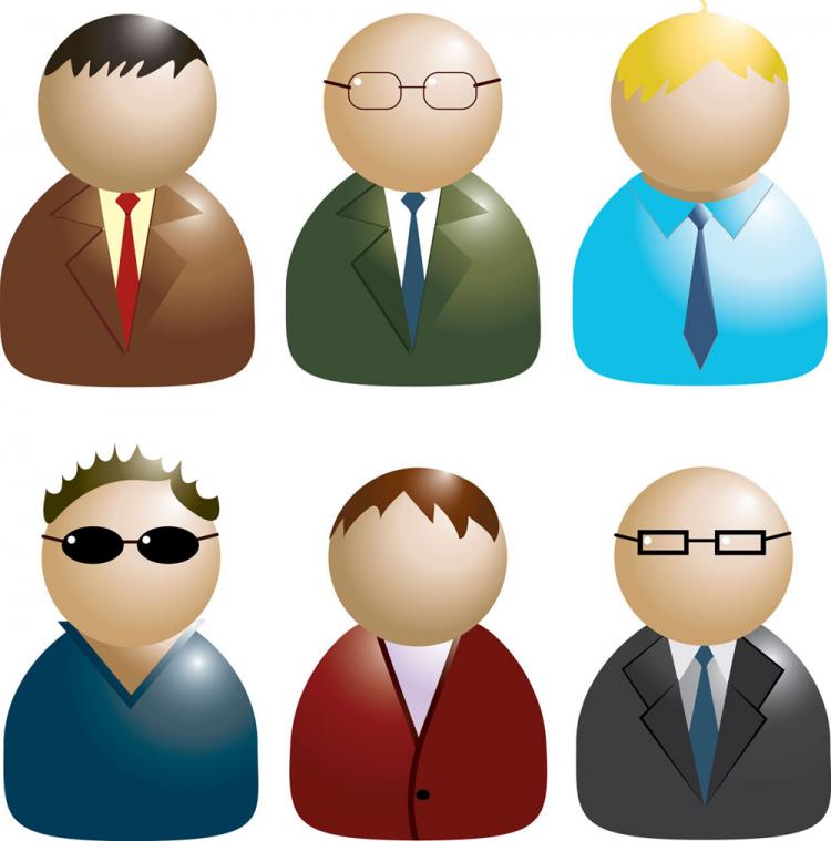 free vector Business people icon 02 vector