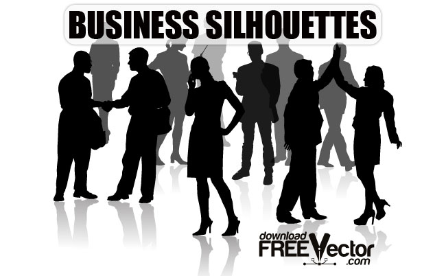 free vector Business Silhouettes