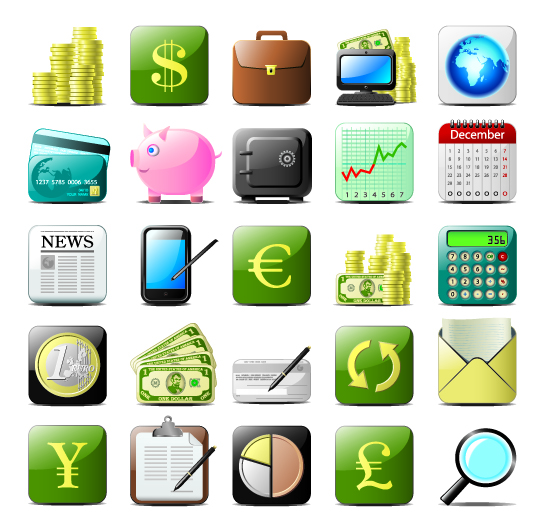 free vector Business website icons 01 vector