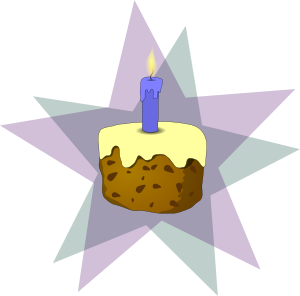 free vector Cake And Candle clip art