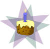 free vector Cake And Candle clip art